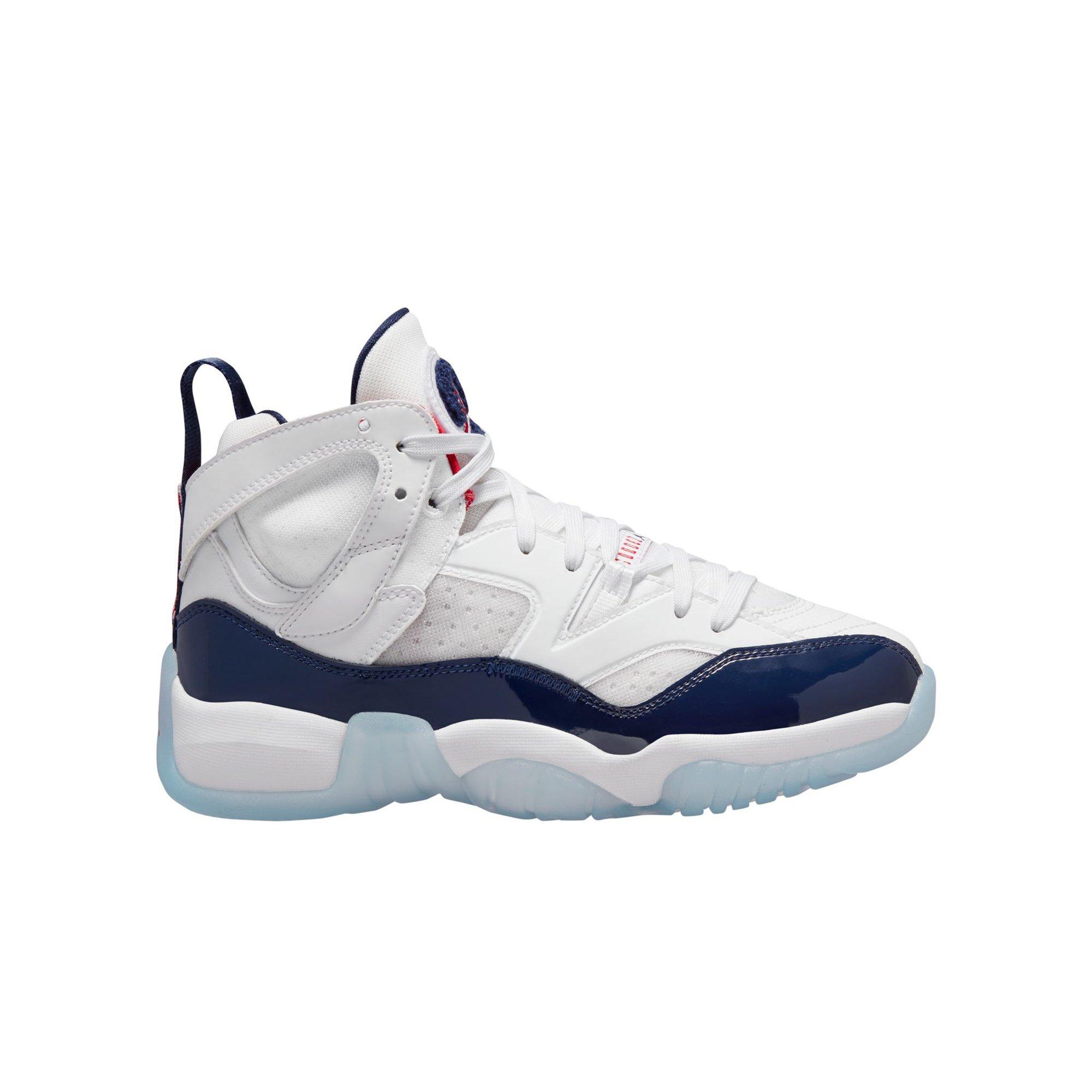 Jordan jumpman on sale blue and white